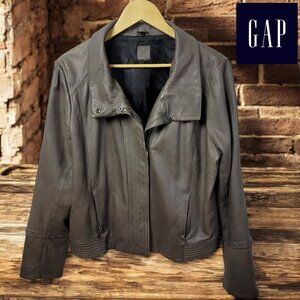 GAP Leather Jacket - Women's XL - Great Used Condition